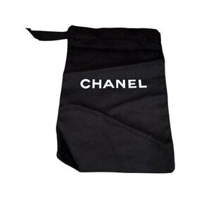 Inspired Chanel Black Drawstring Pouch
